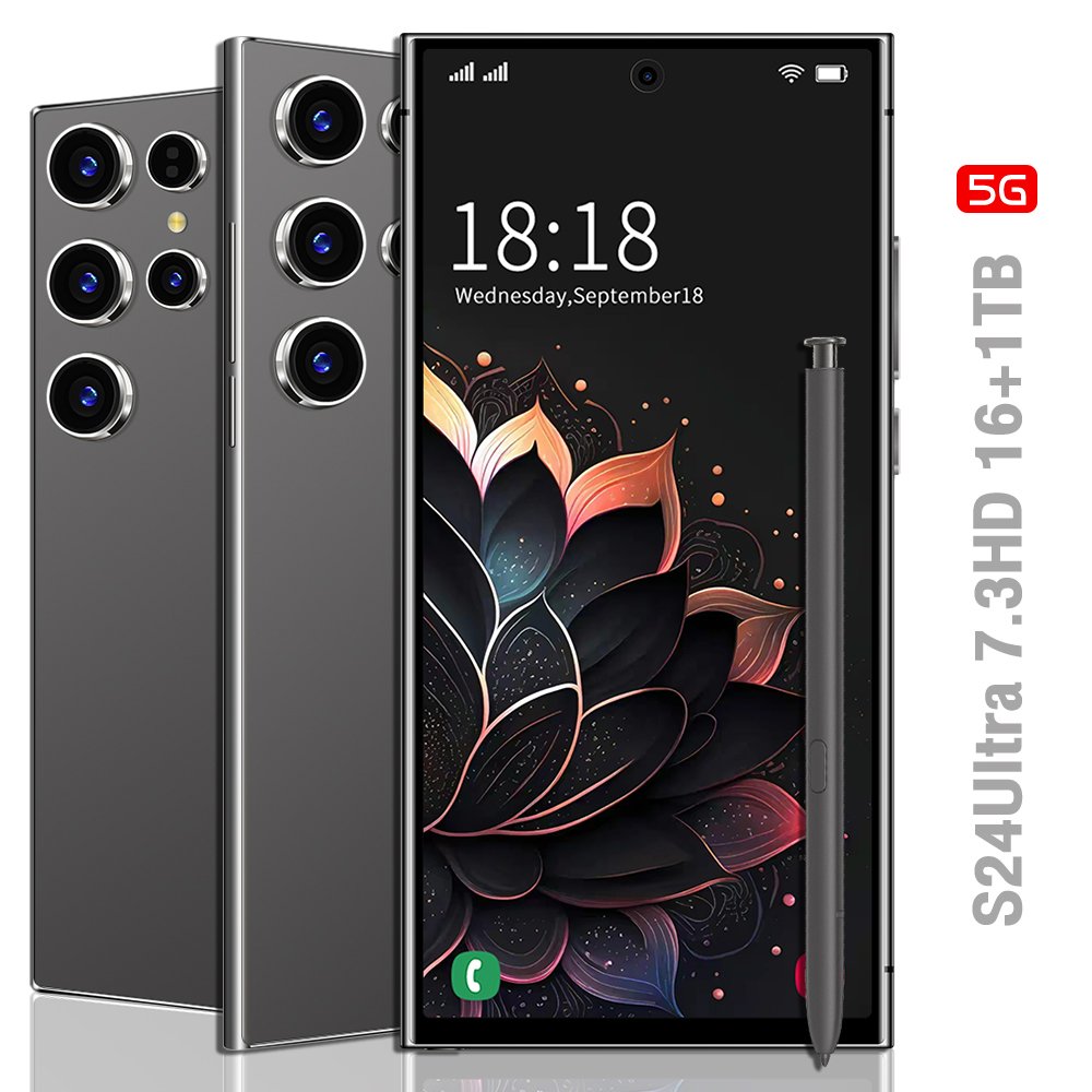 Global Version Cheap S24 ultra Clone Phone android 13 telephone 6.8 inch Big Screen 16+1TB 8-core dual sim 4G smartphone